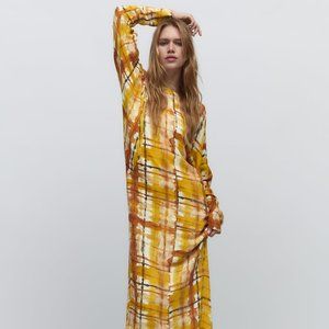 Zara yellow shift dress